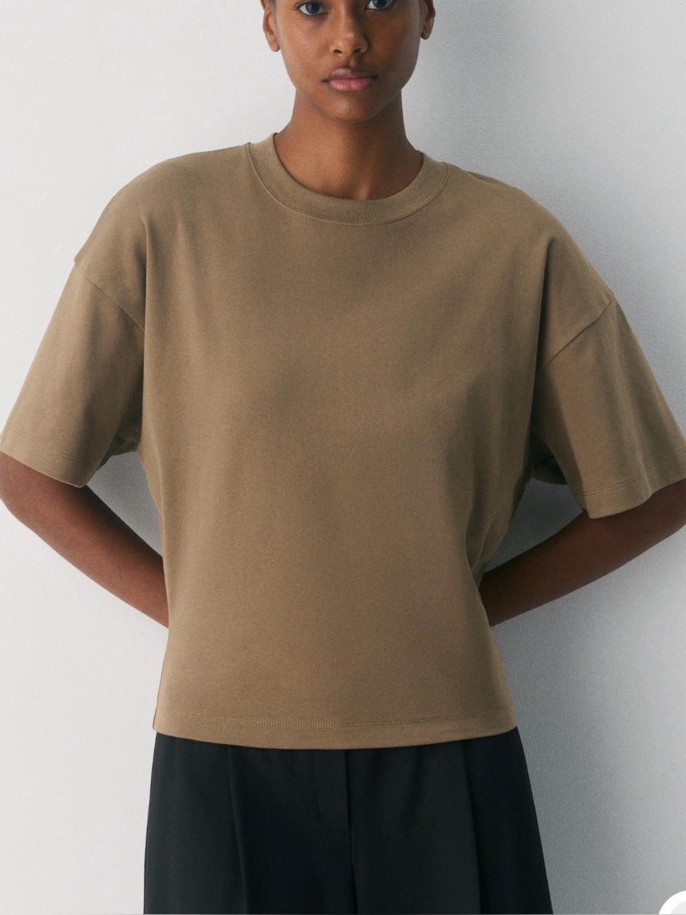 Aritzia Barclay, NWT, XS Folio Brown